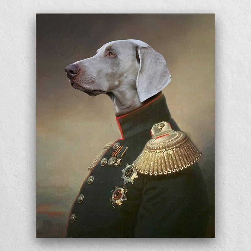 Emperor Royal Animal Portraits Pet Paintings Custom