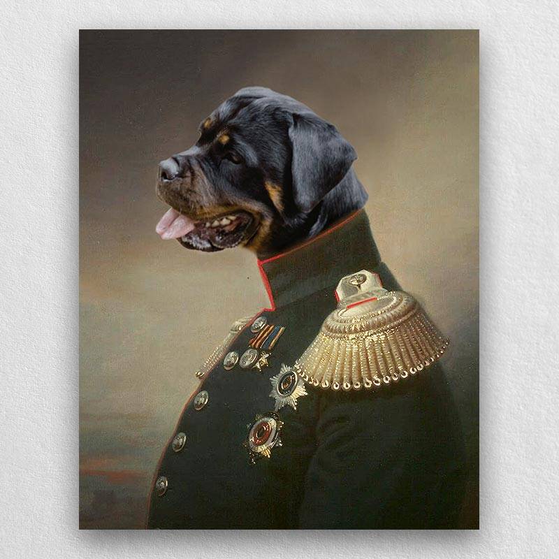 Emperor Royal Animal Portraits Pet Paintings Custom