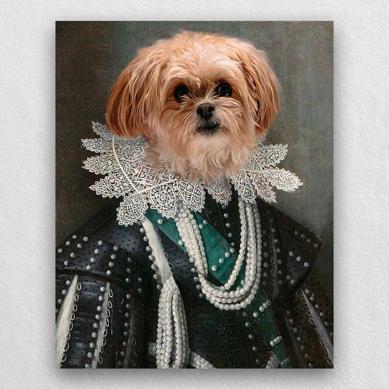 Duke Of Buckingham Renaissance Cat Portrait Dog Pet Portraits