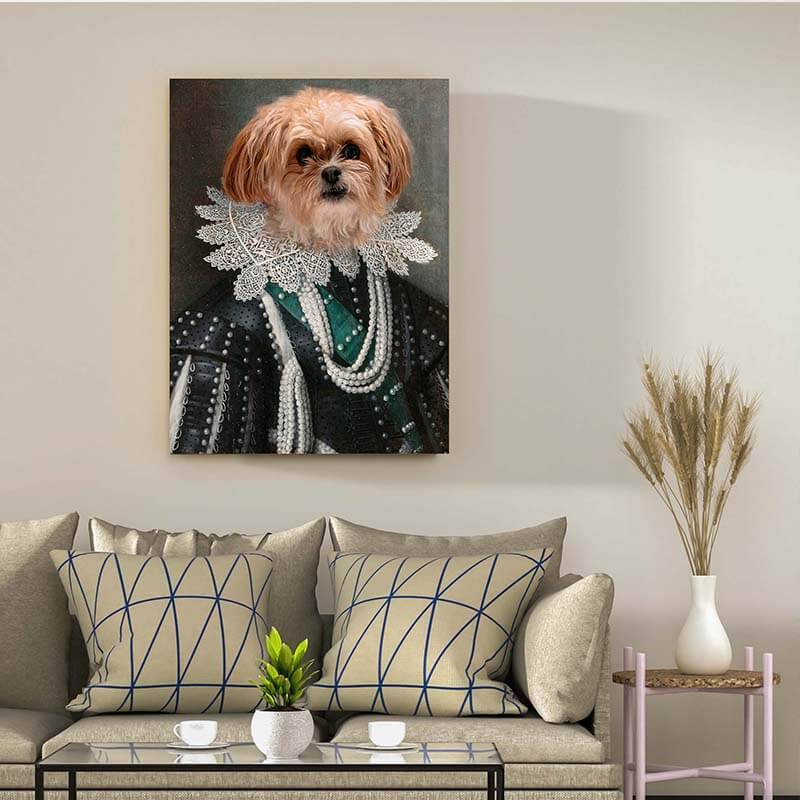 Duke Of Buckingham Renaissance Cat Portrait Dog Pet Portraits