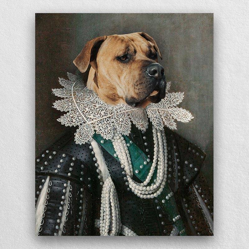 Duke Of Buckingham Renaissance Cat Portrait Dog Pet Portraits