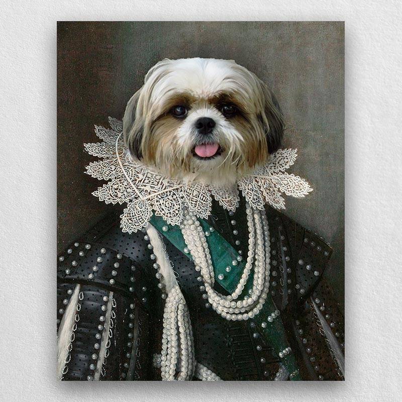 Duke Of Buckingham Renaissance Cat Portrait Dog Pet Portraits