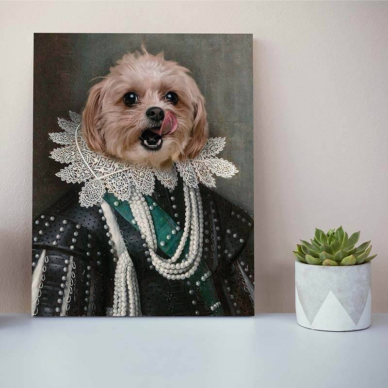 Duke Of Buckingham Renaissance Cat Portrait Dog Pet Portraits