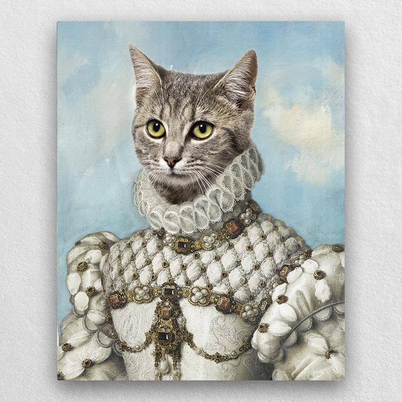 Princess Dog Portrait Cat Pet Portraits Funny Pet Pictures