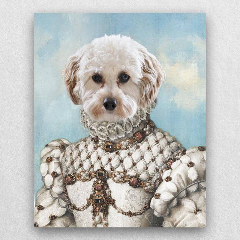 Princess Dog Portrait Cat Pet Portraits Funny Pet Pictures