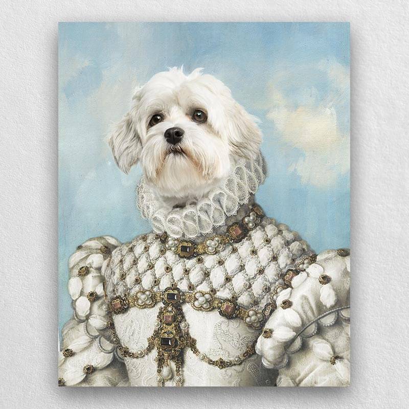 Princess Dog Portrait Cat Pet Portraits Funny Pet Pictures