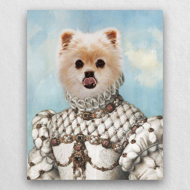 Princess Dog Portrait Cat Pet Portraits Funny Pet Pictures