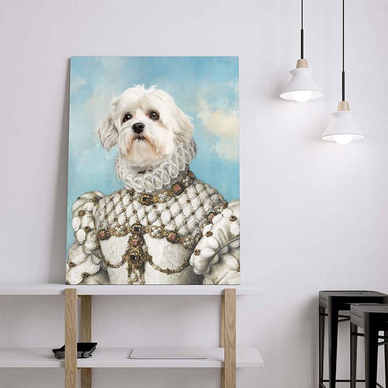 Princess Dog Portrait Cat Pet Portraits Funny Pet Pictures