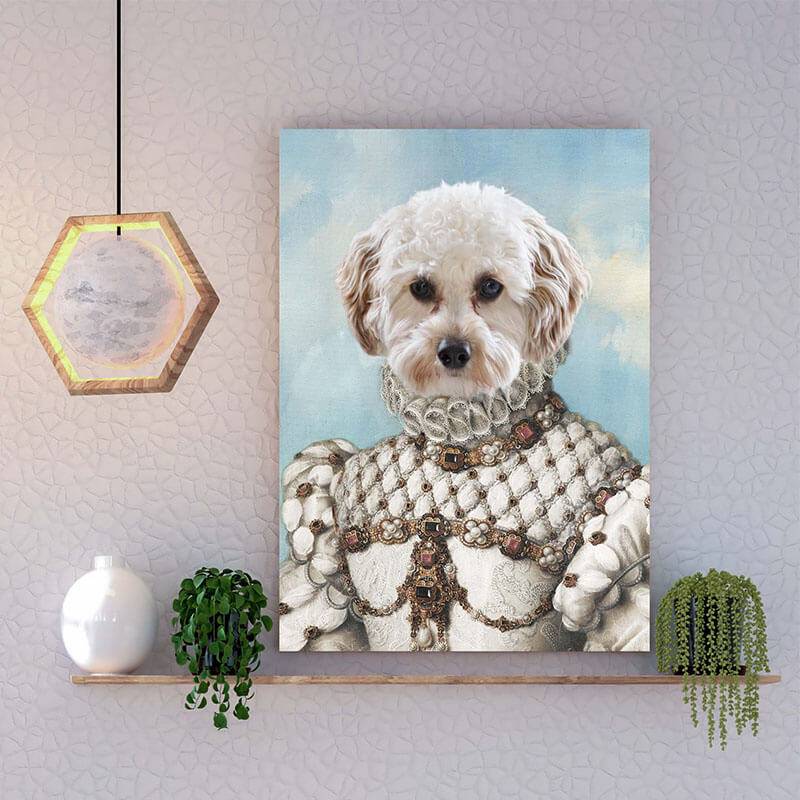 Princess Dog Portrait Cat Pet Portraits Funny Pet Pictures