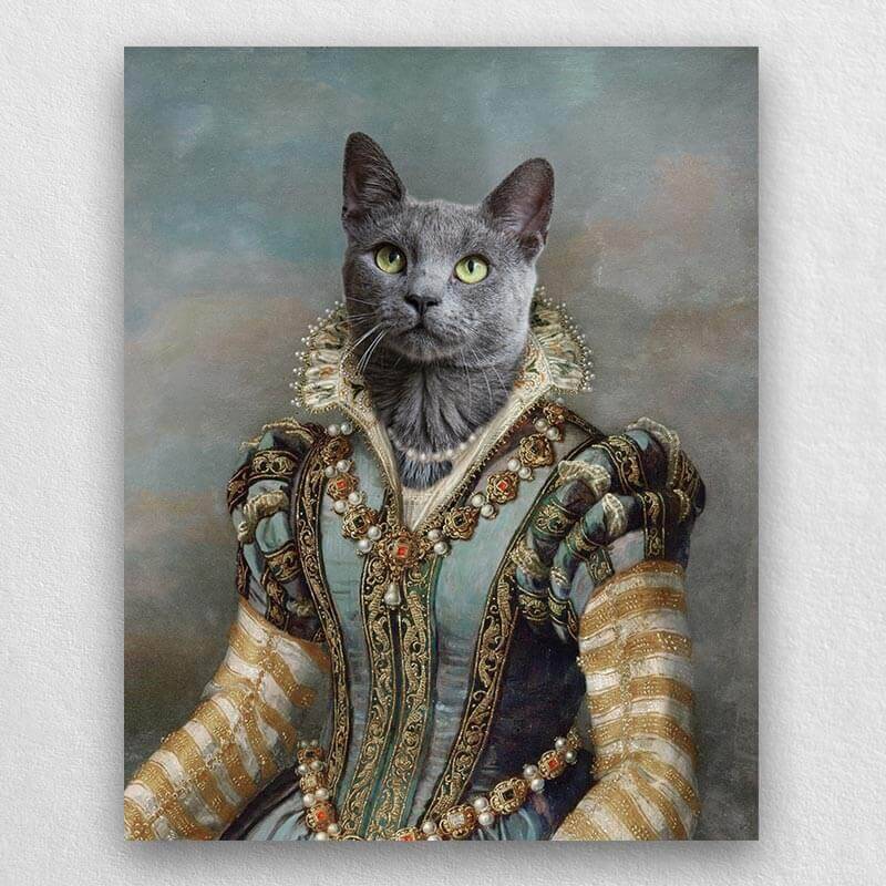 Royalty Dog Portraits Cat Portrait Renaissance