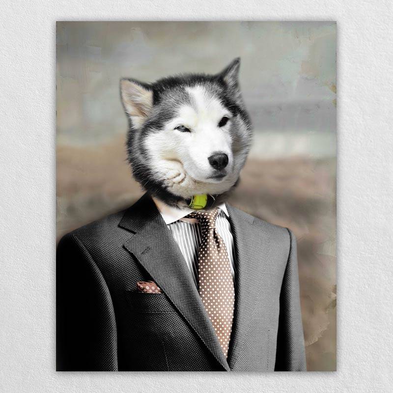 Professional Pet Portraits Dog Portraits In Suits