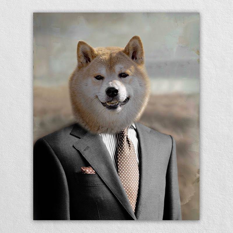 Professional Pet Portraits Dog Portraits In Suits