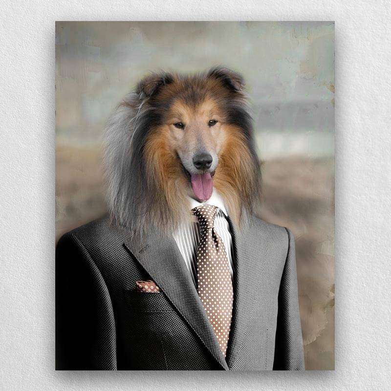 Professional Pet Portraits Dog Portraits In Suits