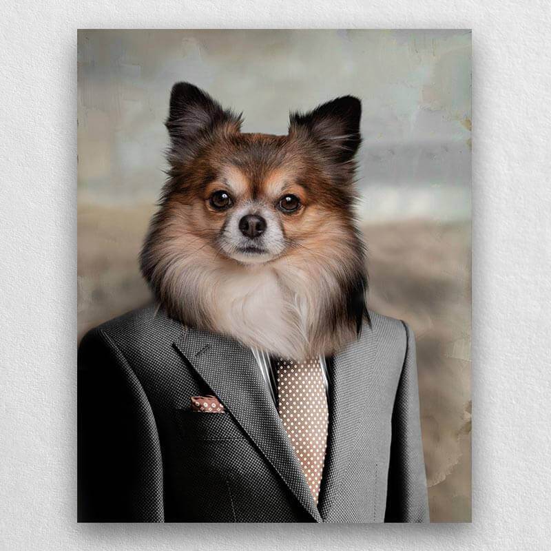 Professional Pet Portraits Dog Portraits In Suits