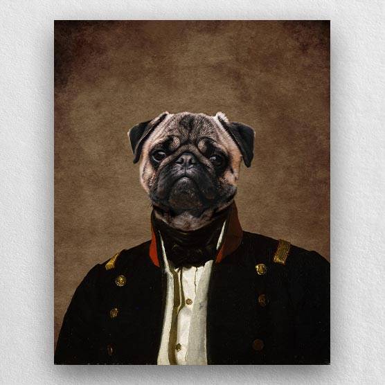 Seaman Uniform Custom Pet Portraits Paintings