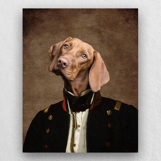 Seaman Uniform Custom Pet Portraits Paintings