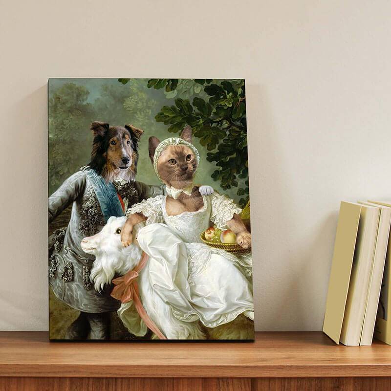 Count And Sister Royal Pet Canvas