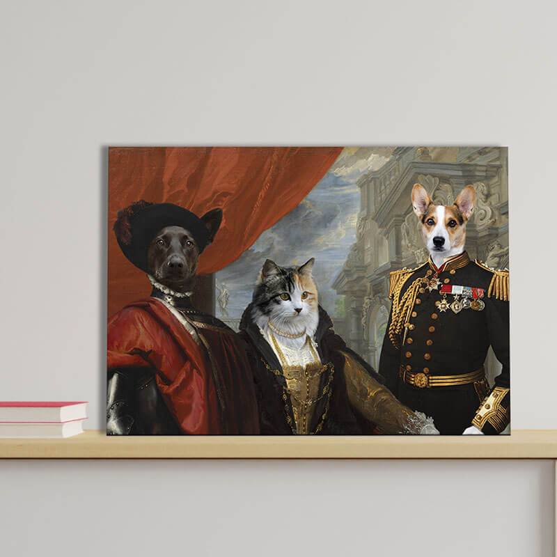 Regal Dog Cat Paintings 3 Pet Portrait