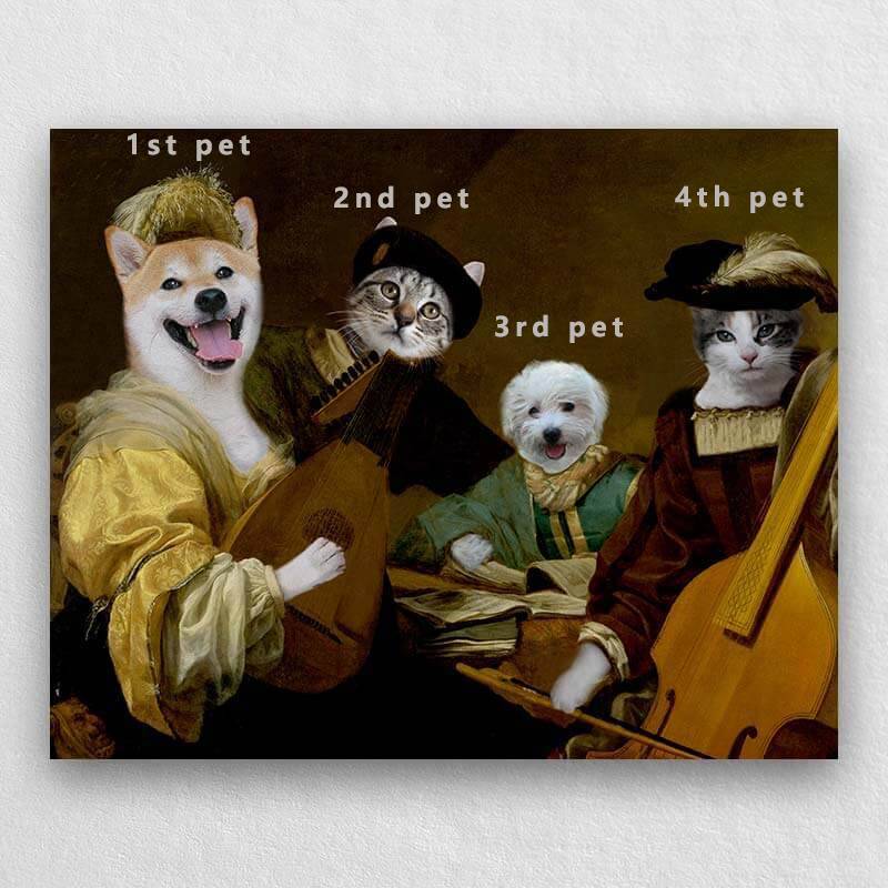 Musicians Pet Portraits Historical Pet Pictures