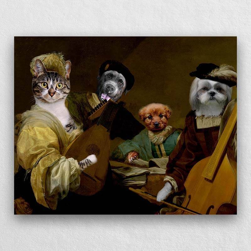 Musicians Pet Portraits Historical Pet Pictures