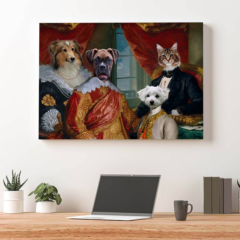 Royal Cat Portrait pet family portraits