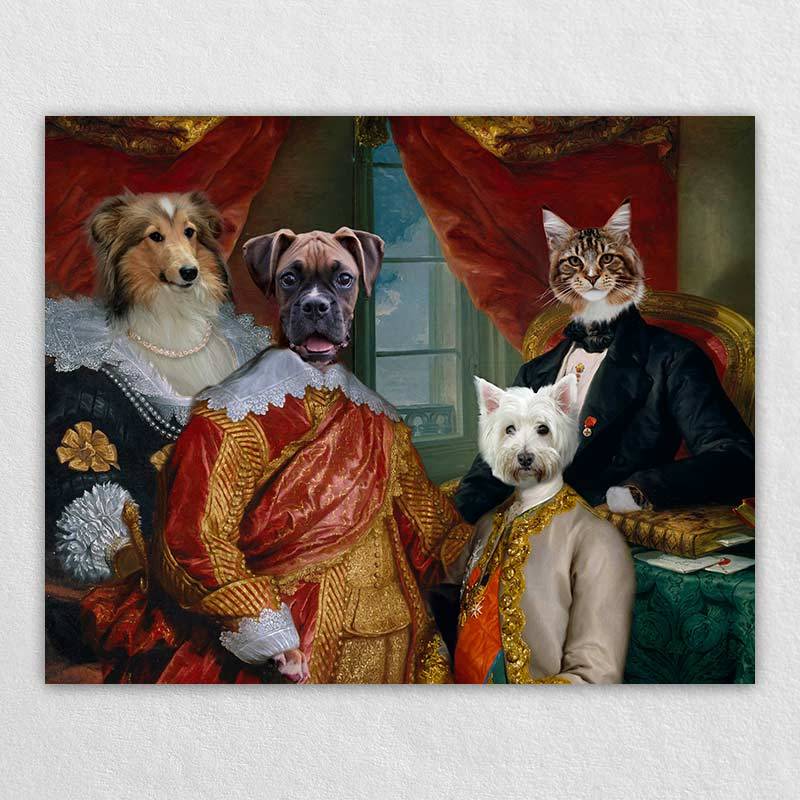 Royal Cat Portrait pet family portraits