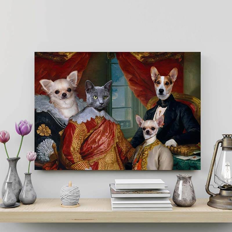 Royal Cat Portrait pet family portraits