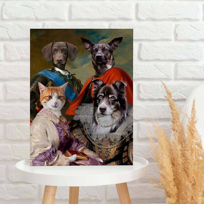 Animal Family Portrait Royal Paintings Of Pets