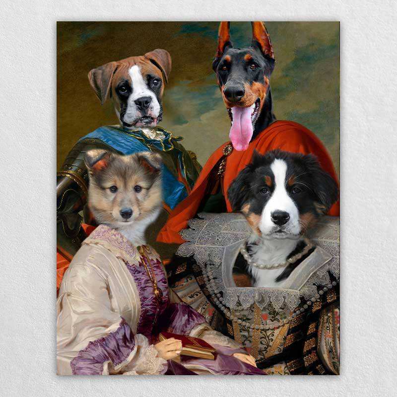 Animal Family Portrait Royal Paintings Of Pets