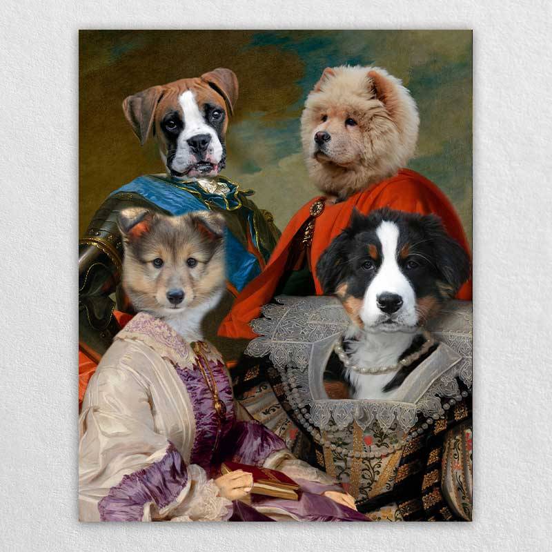 Animal Family Portrait Royal Paintings Of Pets