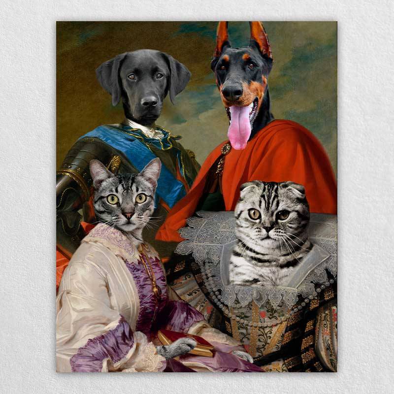 Animal Family Portrait Royal Paintings Of Pets