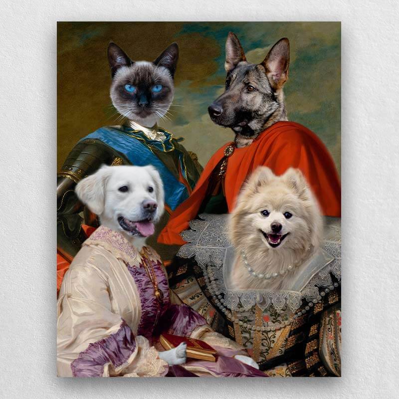 Animal Family Portrait Royal Paintings Of Pets