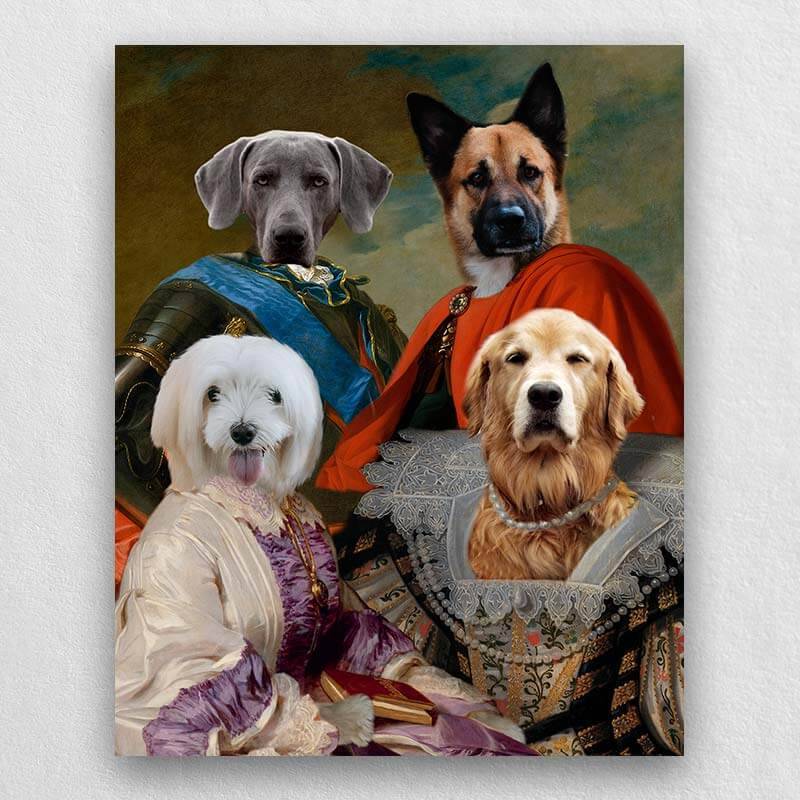 Animal Family Portrait Royal Paintings Of Pets