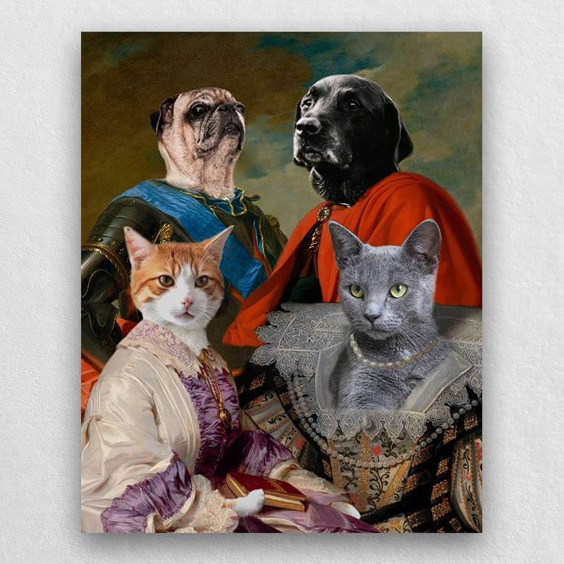 Animal Family Portrait Royal Paintings Of Pets