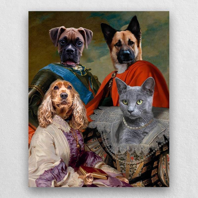 Animal Family Portrait Royal Paintings Of Pets