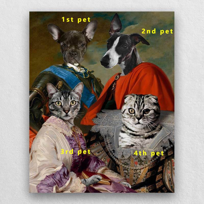 Animal Family Portrait Royal Paintings Of Pets