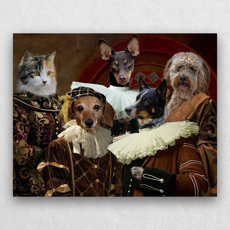 Aristocrat Custom Pet Canvas Pet Art