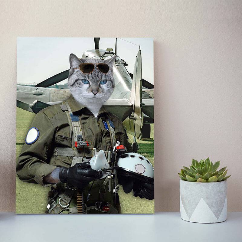 Pilot Pet Portrait Animal Head Portraits