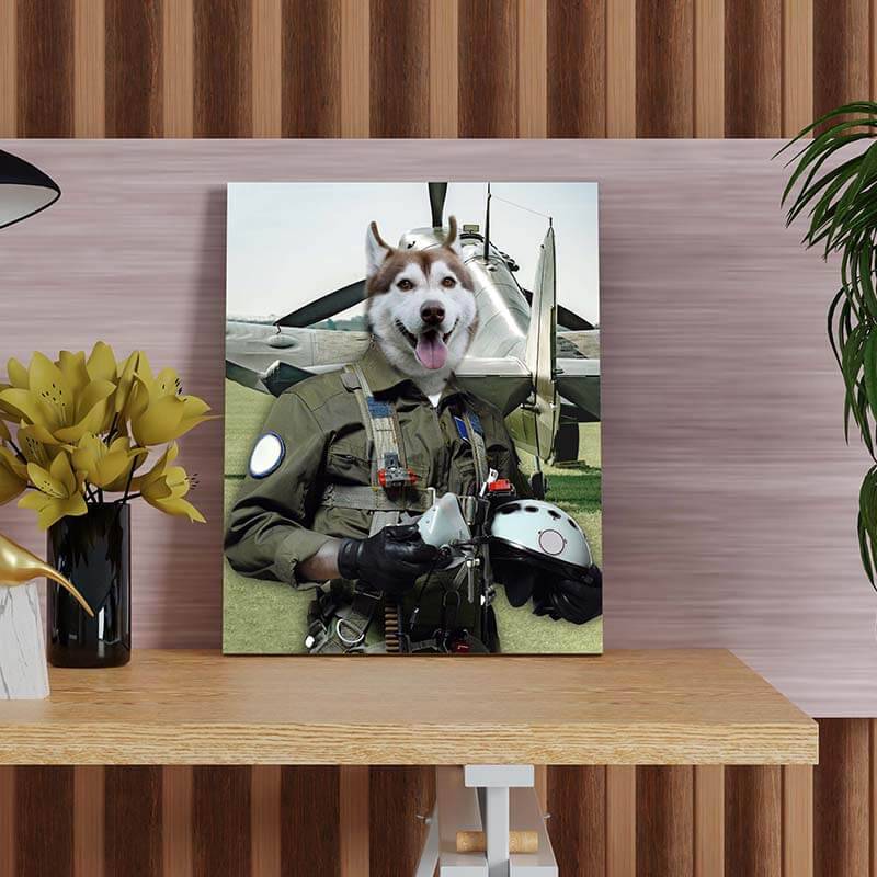 Pilot Pet Portrait Animal Head Portraits