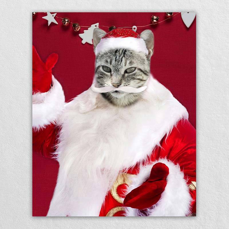 Santa Pet Christmas Portraits Best Pet Art