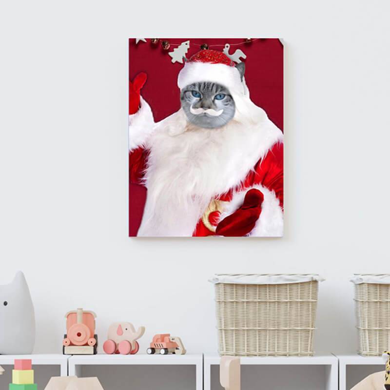 Santa Pet Christmas Portraits Best Pet Art