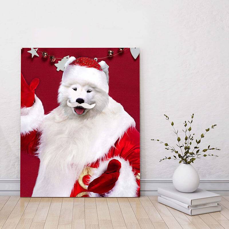 Santa Pet Christmas Portraits Best Pet Art