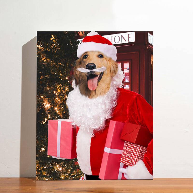 Christmas Dog Portraits Cat Portrait Gift