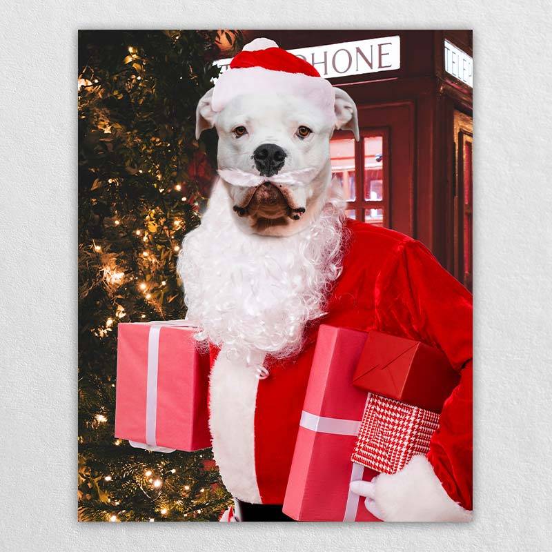 Christmas Dog Portraits Cat Portrait Gift