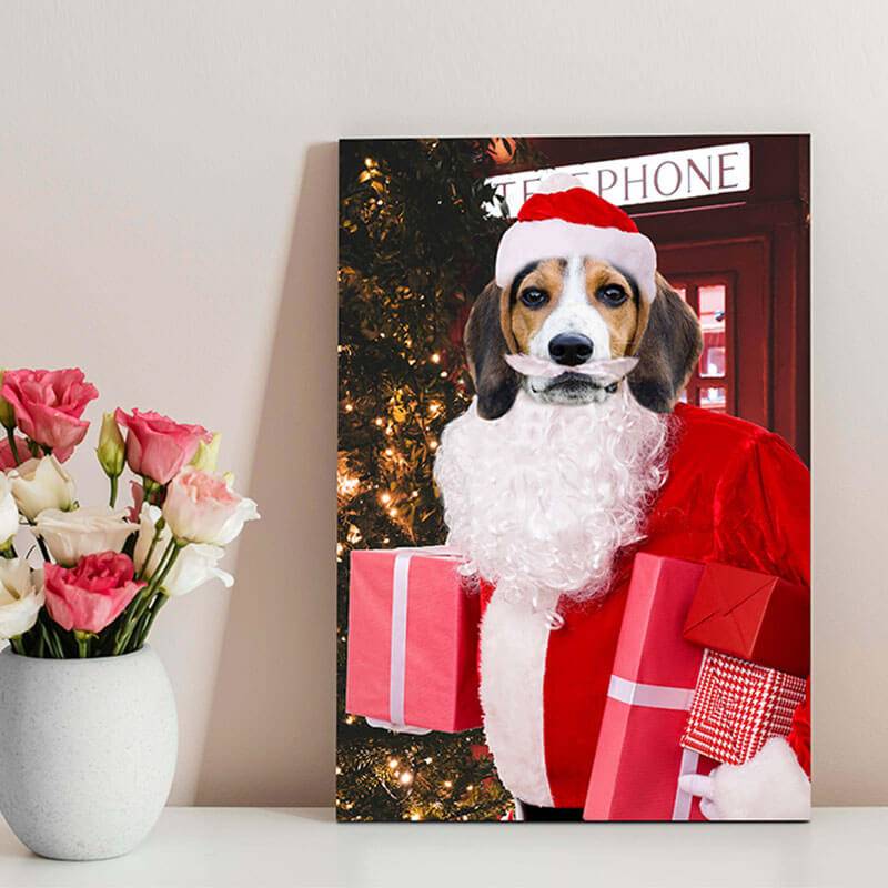 Christmas Dog Portraits Cat Portrait Gift