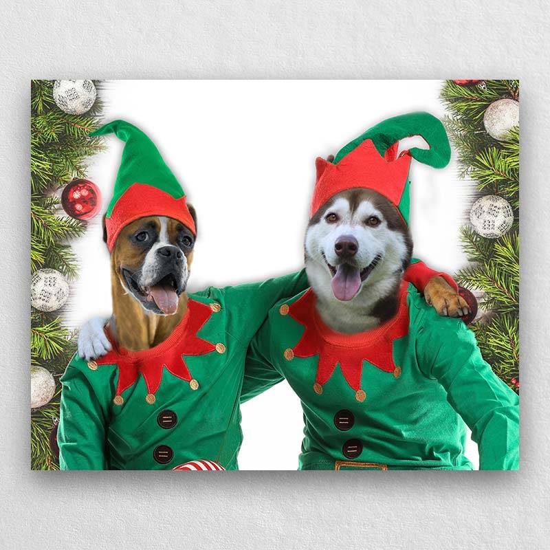 Pet Portraits Personalised Christmas Decorations