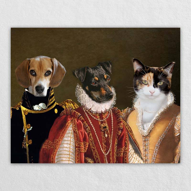 Renaissance Dog Portraits Custom Cat Portraits