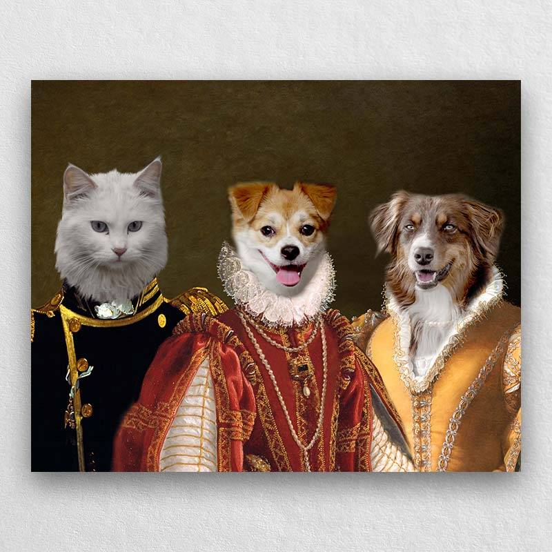 Renaissance Dog Portraits Custom Cat Portraits