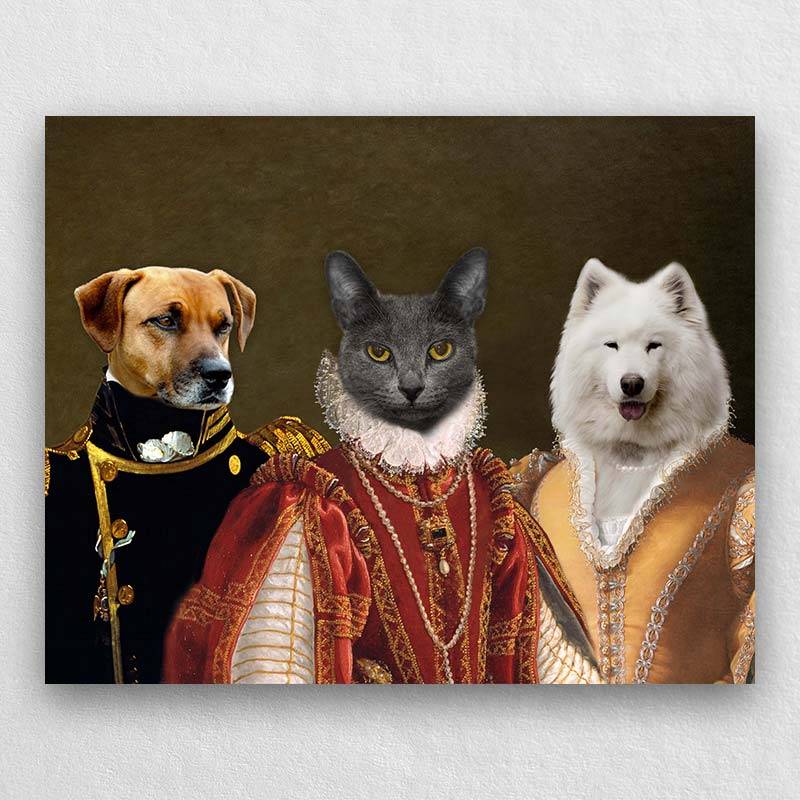 Renaissance Dog Portraits Custom Cat Portraits