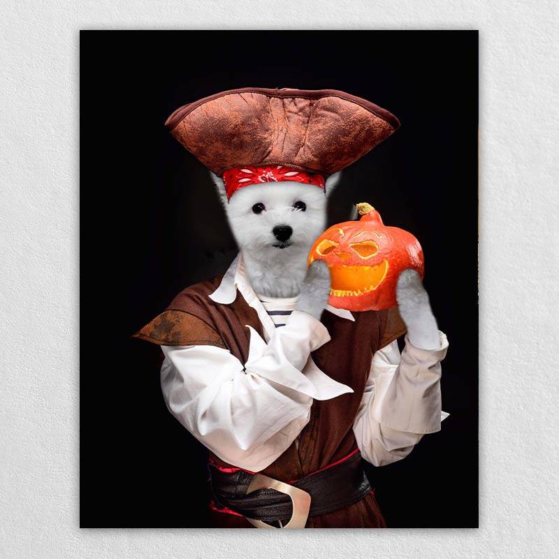 Pirate Pet Portrait Funny Dog Art Prints